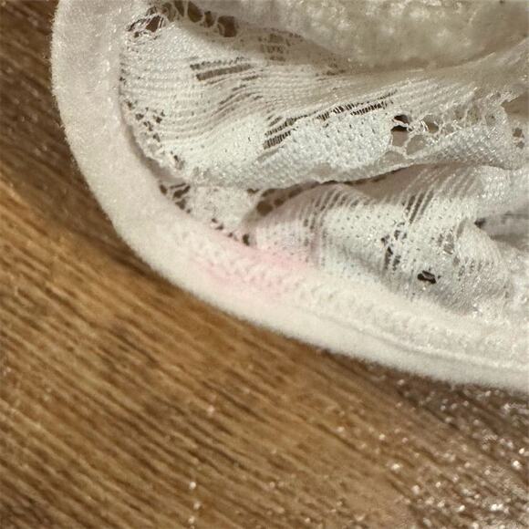 Medium White Lace Underwire Corset Top Removable Straps Adjustable Coquette READ - Picture 6 of 11